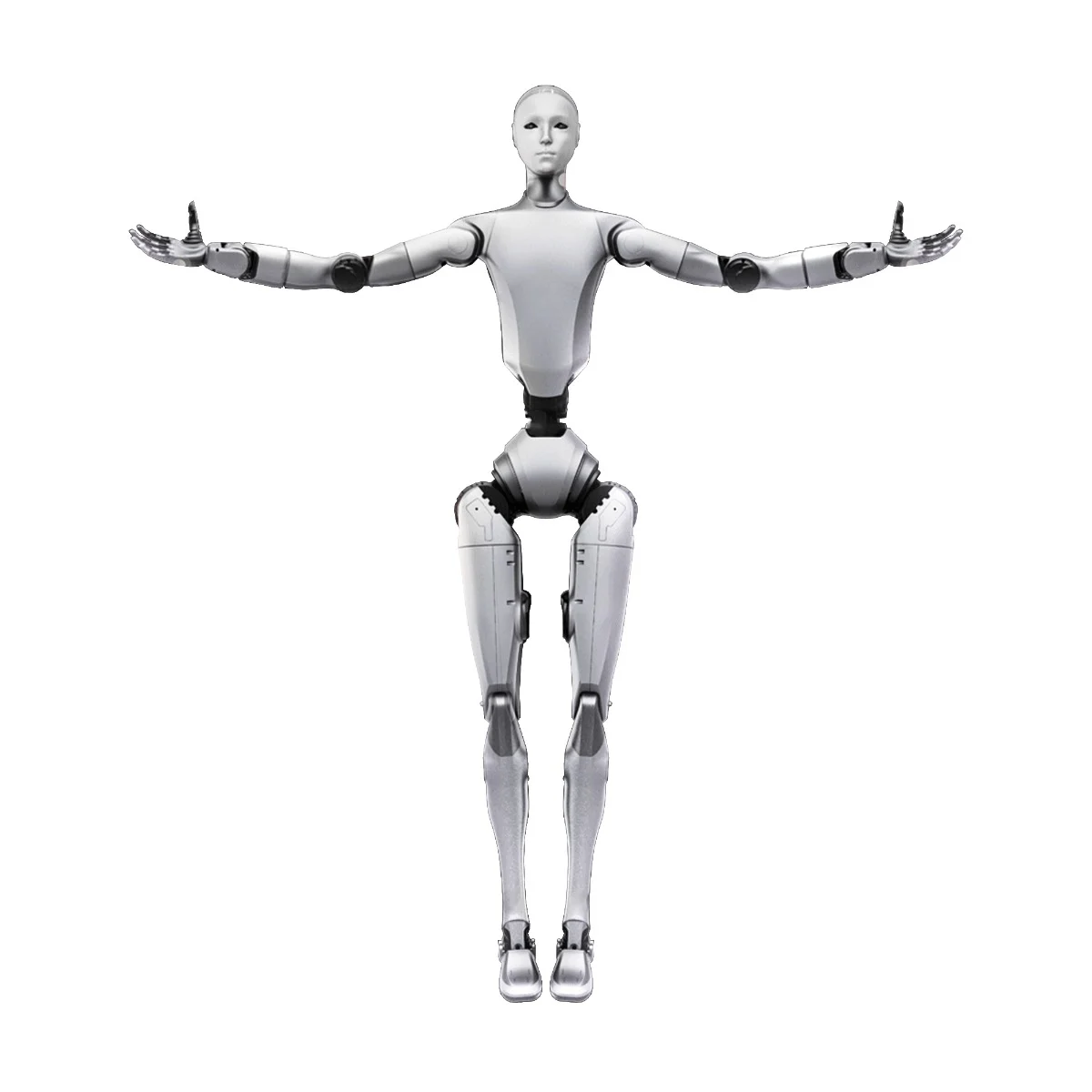 Unitree H2 humanoid robot, T-pose — Hangzhou-based Unitree Robotics two legs